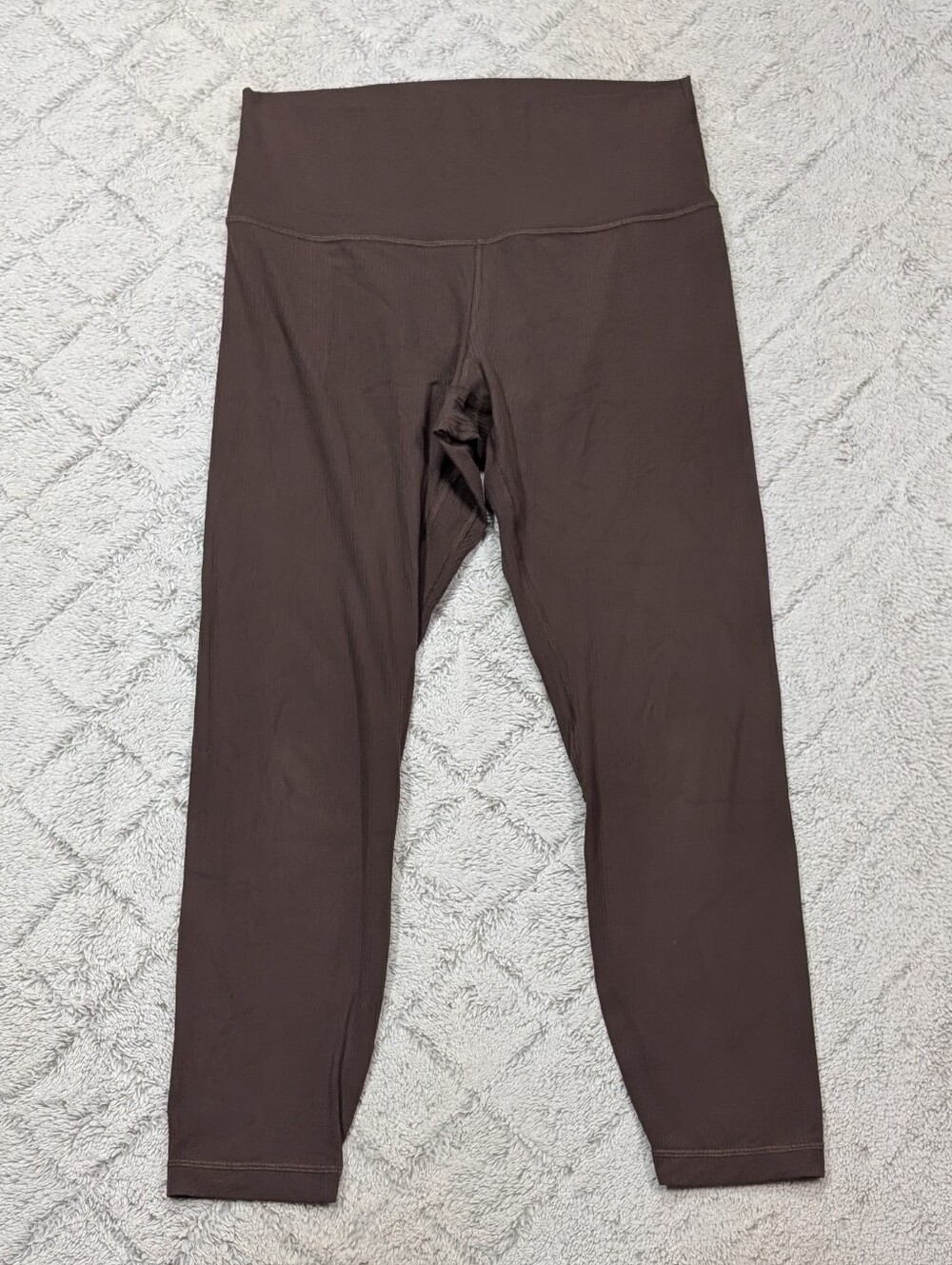 Lululemon Leggings Womens 10 Brown Espresso Align Ribbed High Rise Pant 25”